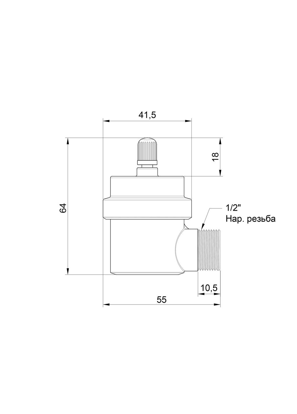 Повітровідвідник автоматичний №715 Icma 82715AD06 (341326404)