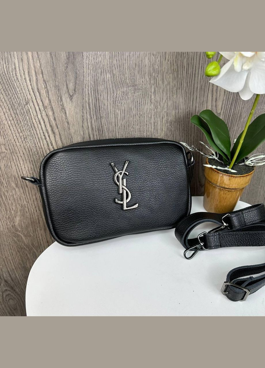 Шкіряна міні сумочка клатч на блискавці з натуральної шкіри чорна (sku_1594Ч) No Brand (330576108)