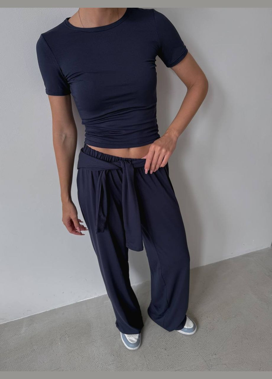 Женский костюм футболка+лонг+палаццо Україна (331606031)