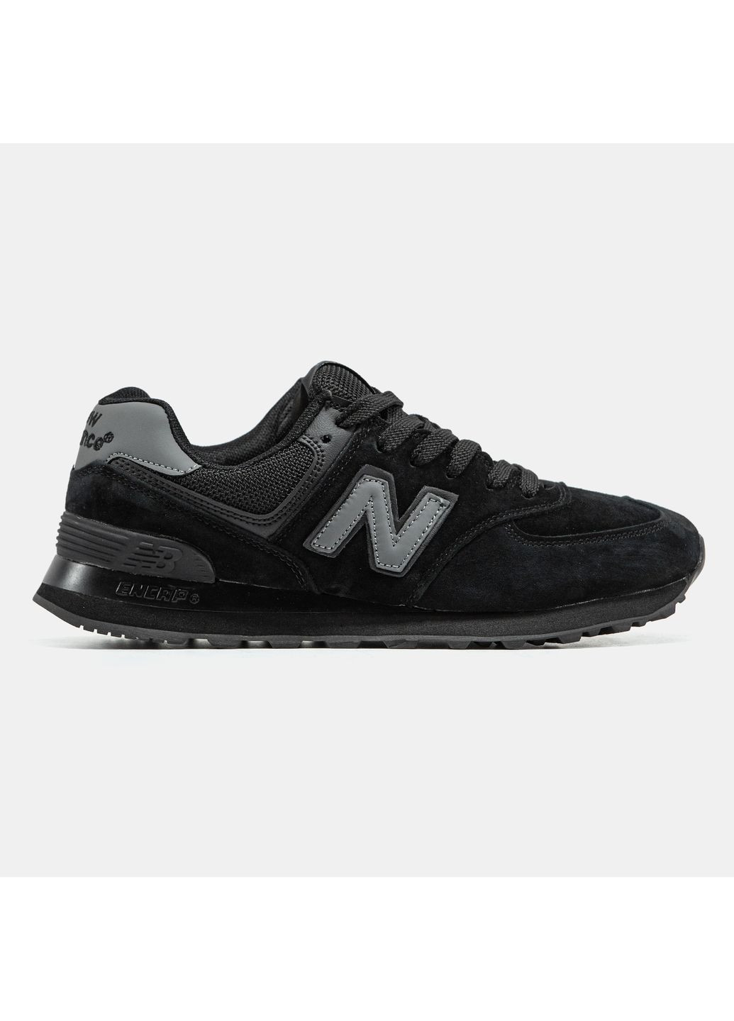 Кросівки жіночі New Balance 574 Black | Нью Беланс 574 чорні No Brand чорні демісезони (367086398)