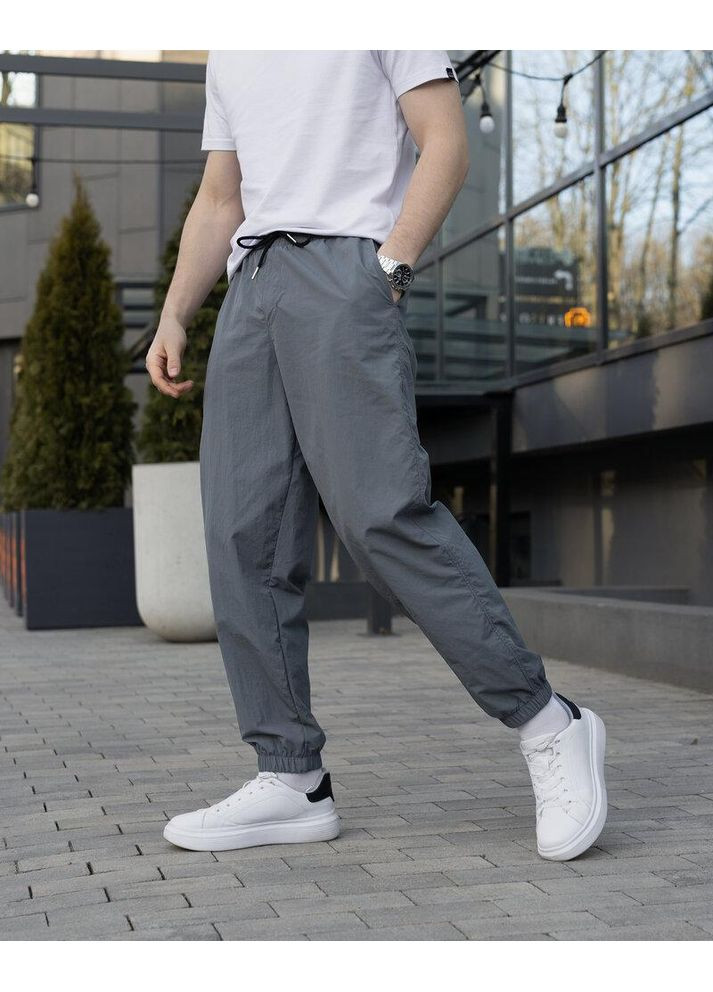 Серые спортивные, повседневный, кэжуал джоггеры брюки Vakko