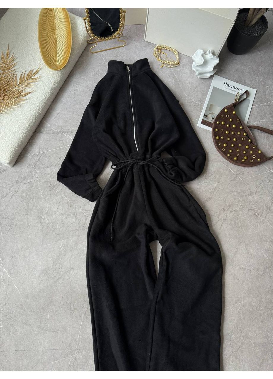 Комбинезон двухсторонний флис Полар,теплый и удобный Україна чёрный