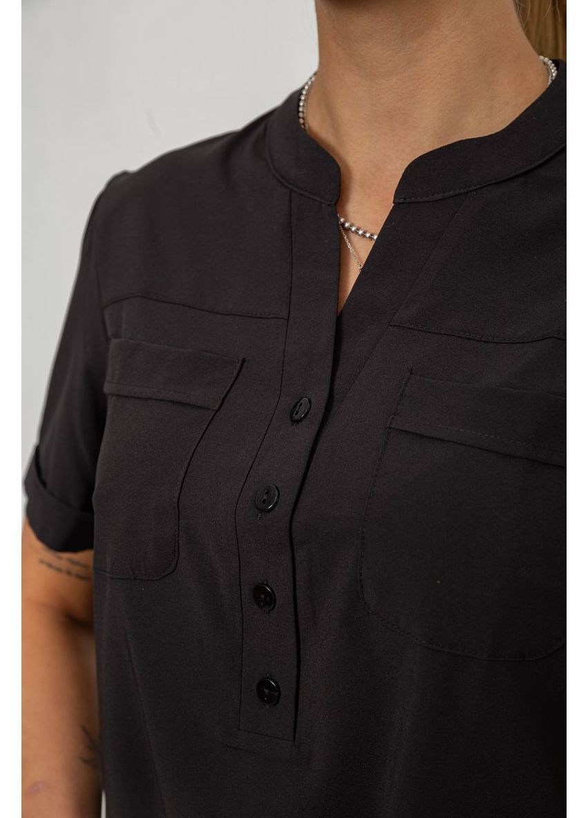 Чорна блуза однотонна Ager 230R73