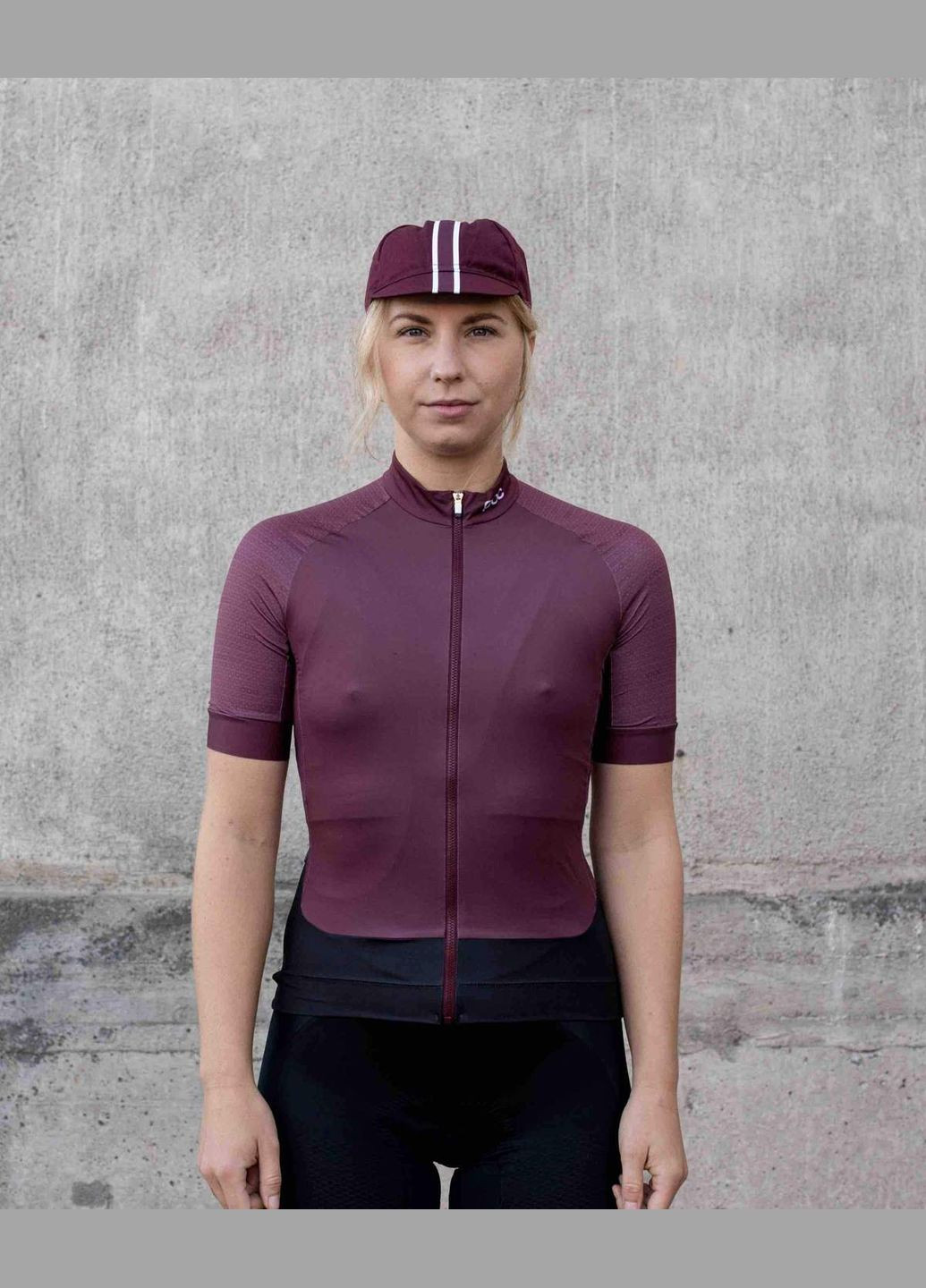Бордовая всесезон женское велоджерси essential road jersey POC