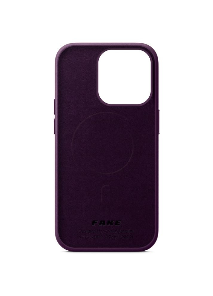 Чехол FAKE Leather Case для Apple iPhone 14 Pro Dark Cherry (ARM64398) ArmorStandart (323109479)