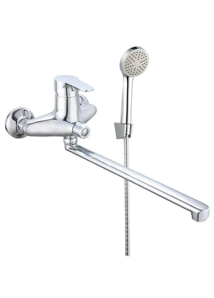 VRL724-14 ванна одноваж. довгий поворот. вилив сплав Ø40 (хром) {10/1} Wezer (371881605)