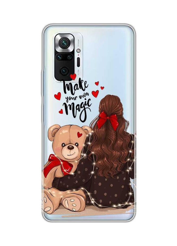 Чехол для Xiaomi Redmi Note 10 Pro/10 Pro Max:: Девушка с мишкой (принт 188) Creative (359491806)