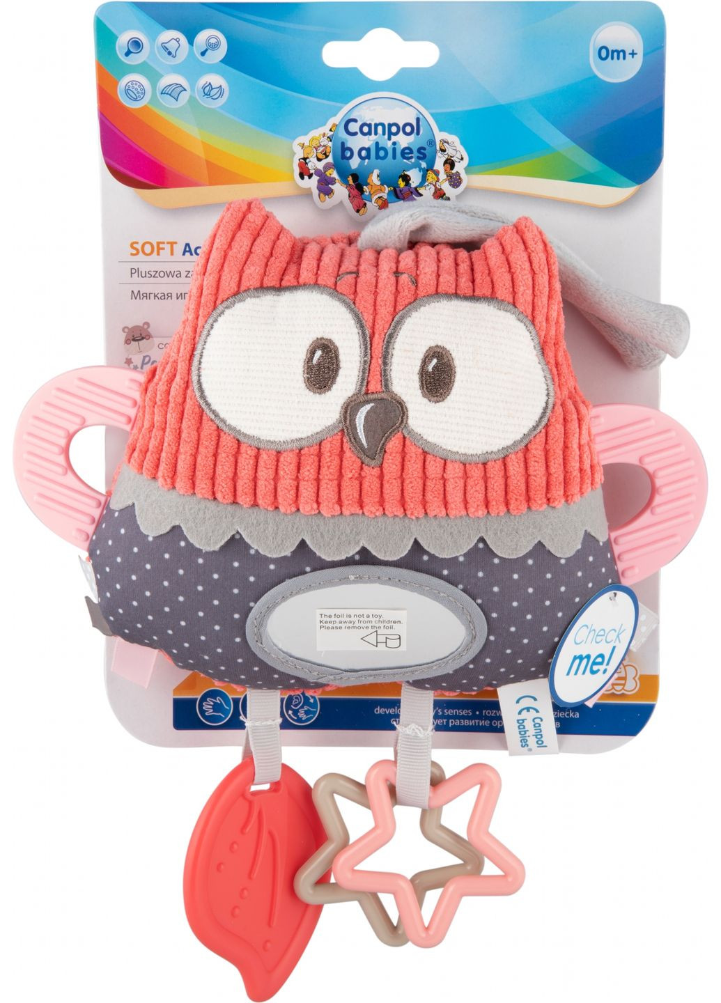 Іграшка-підвіска Pastel Friends, кораловий () Canpol Babies 68/065_cor (328400796)