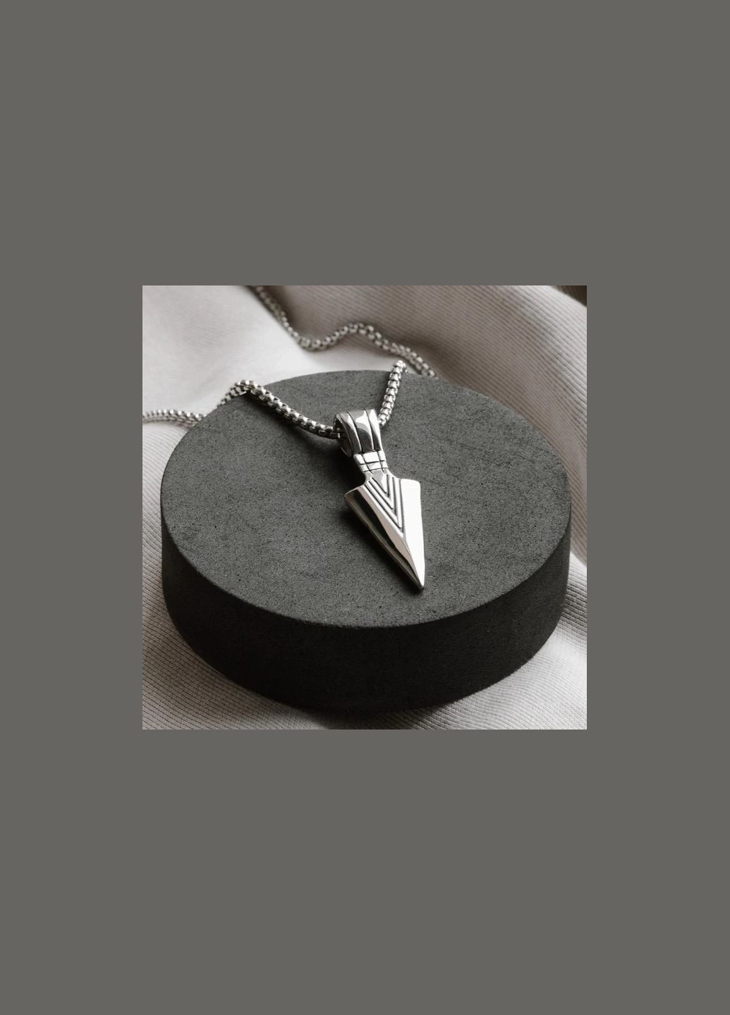 Чоловічий кулон на шию з ланцюжком " " з неіржавкої сталі Arrow (309036917)