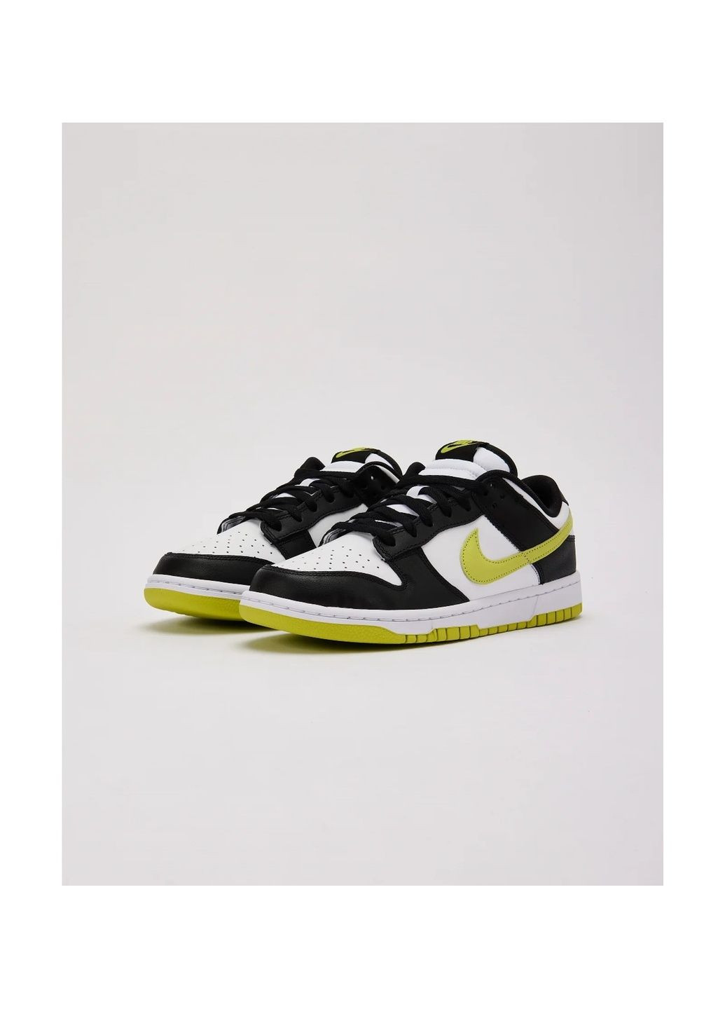 Чорні кросівки чоловічі dunk low retro black/white Nike