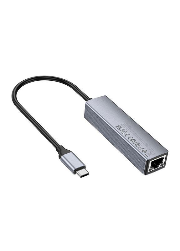 HUB адаптер Easy link TypeC Gigabit network adapter HB34 (Type-C to USB3.0*3+RJ45) Hoco (280877631)