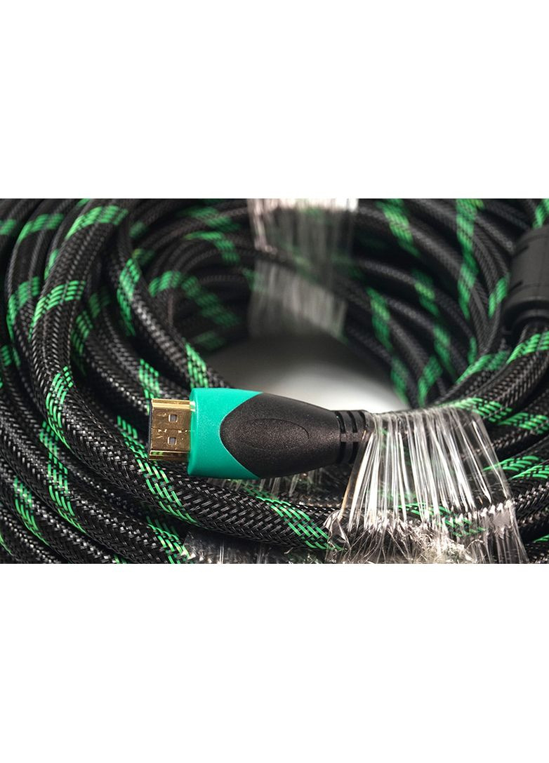 Кабель HDMI — HDMI 2.0 25 метрів позолочені конектори подвійні ферити PowerPlant (279826134)