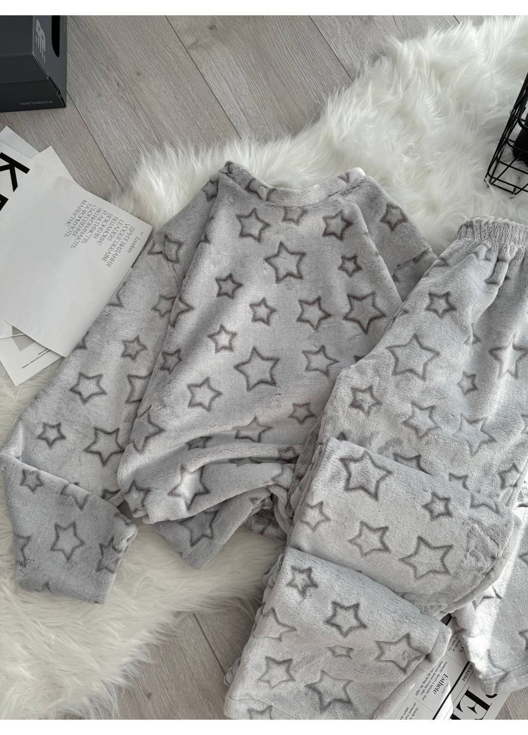 Сіра жіноча піжама No Brand