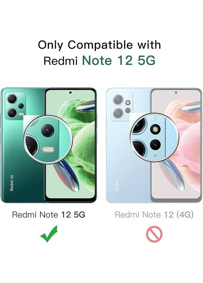 Прозорий чохол для Xiaomi Redmi Note 12 5G – проти пожовтіння, ударостійкий, захисний JeTech (323208930)