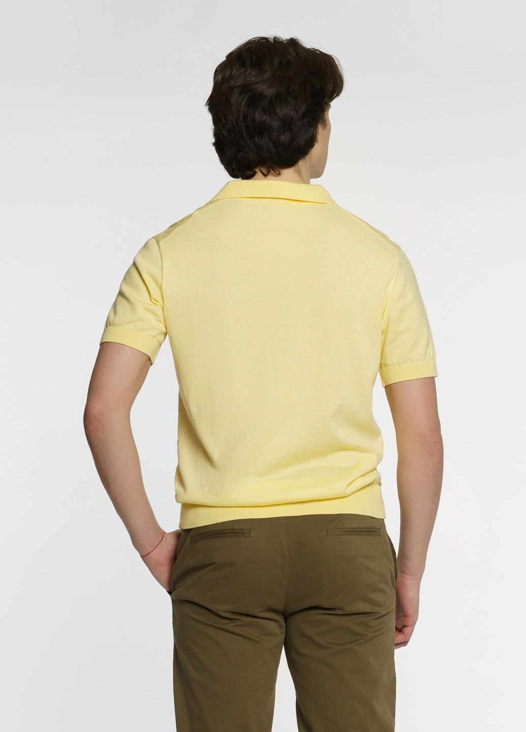 Желтая футболка-поло мужское жёлтое для мужчин Arber