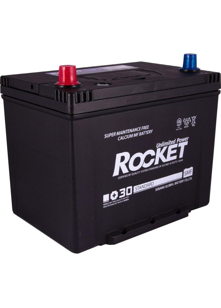Автомобильный аккумулятор Japan 6СТ-80Ah Аз 670A (CCA) SMF 85D26R Rocket (349807198)