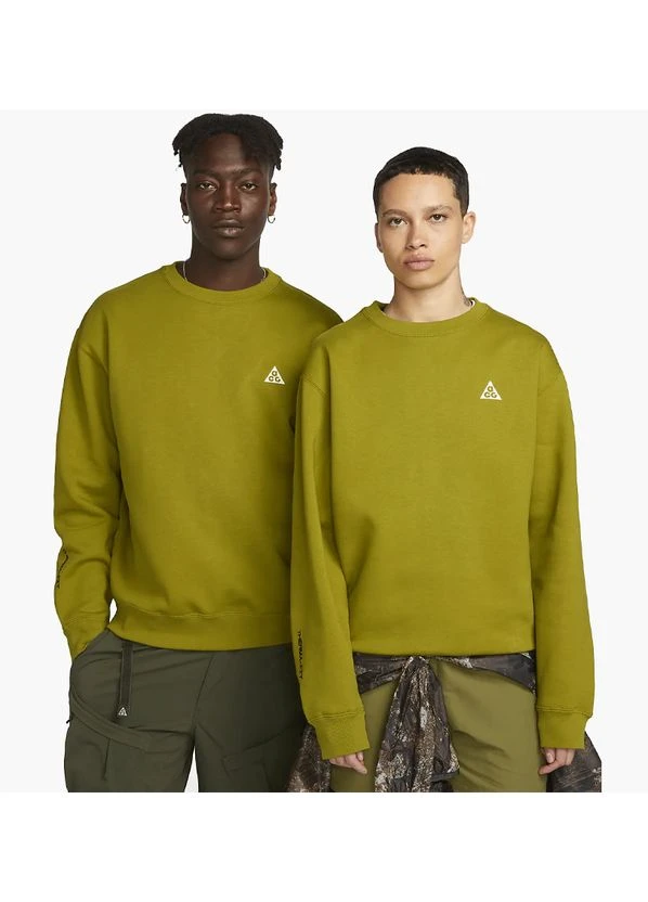 Свитшот Acg Therma-Fit Fleece Crew Moss Olive DX9611-390 Nike (398084430)