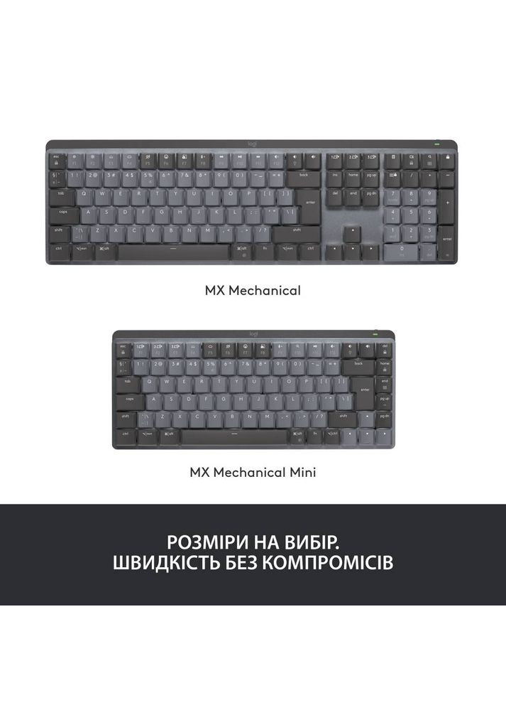 Клавиатура MX Mechanical Mini Minimalist Graphite (920010780) Logitech (315725146)