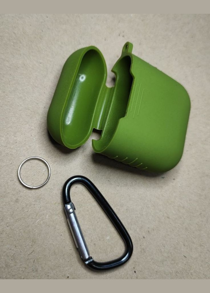 Чохли для - "№48", з карабіном, силіконові Foxconn AirPods (338829569)