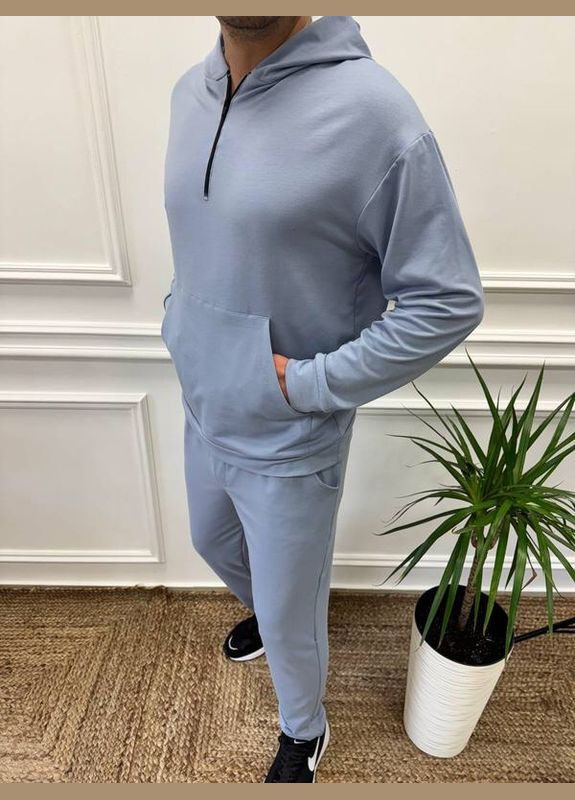 Сірий весняний костюм No Brand