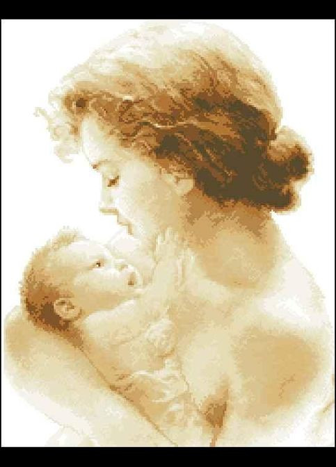 Набір для вишивання хрестиком. Розмір: 29*37 см Материнство Лоскуток (315357040)