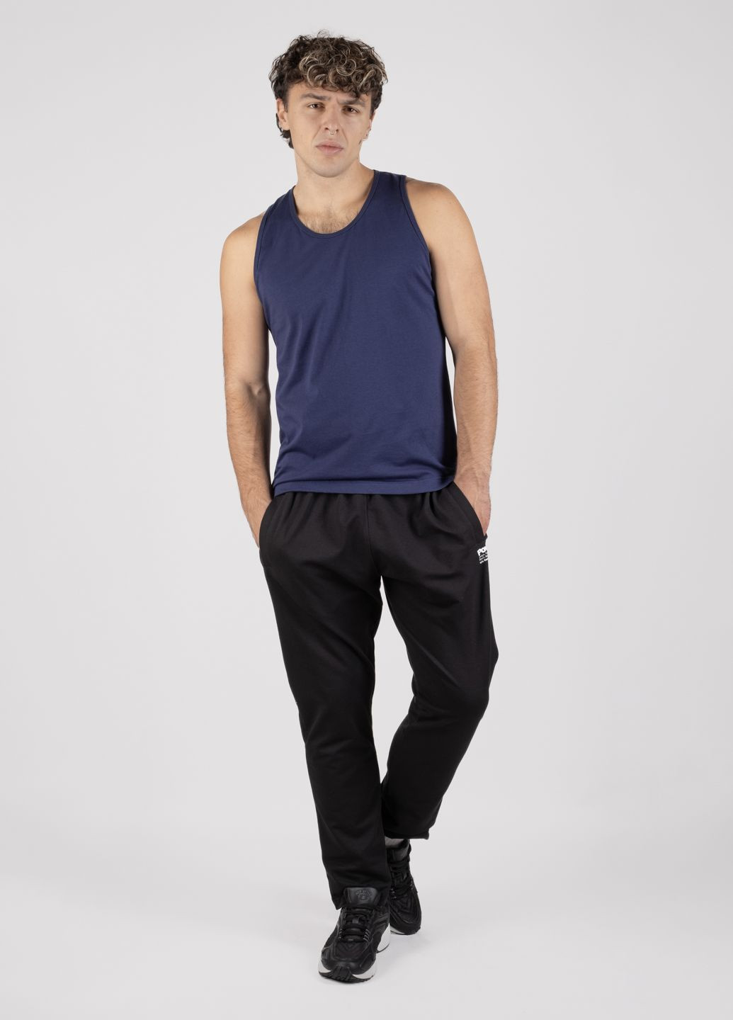 Синя майка базова чоловіча "cartel-kz"-ss-25 синя 344572 Power