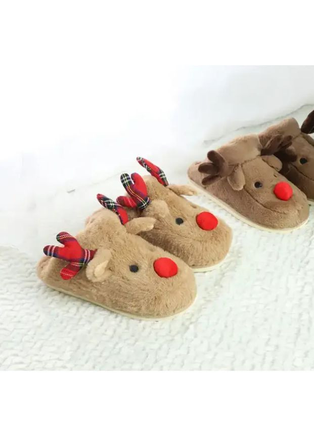 Тапочки домашні іграшки новорічні Різдвяний Олень No Brand (370673856)