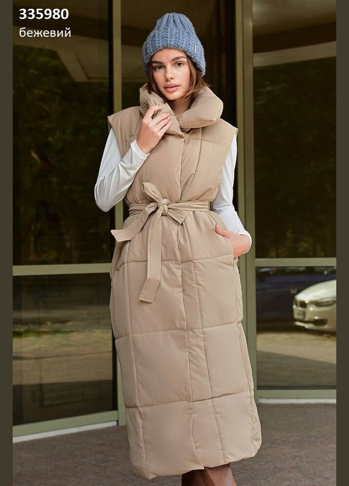 Подовжена жіноча жилетка без капюшону Snow&Passion (347266023)