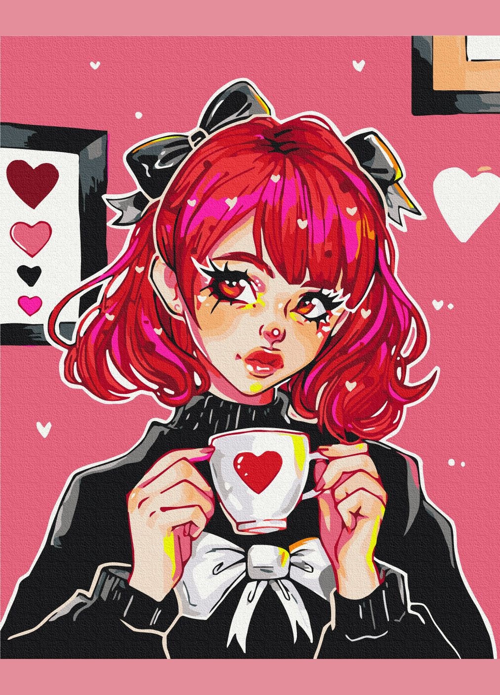 Картина за номерами " Дівчина з ароматом любові ©nila_art_art " 40x50 см Brushme (371918973)