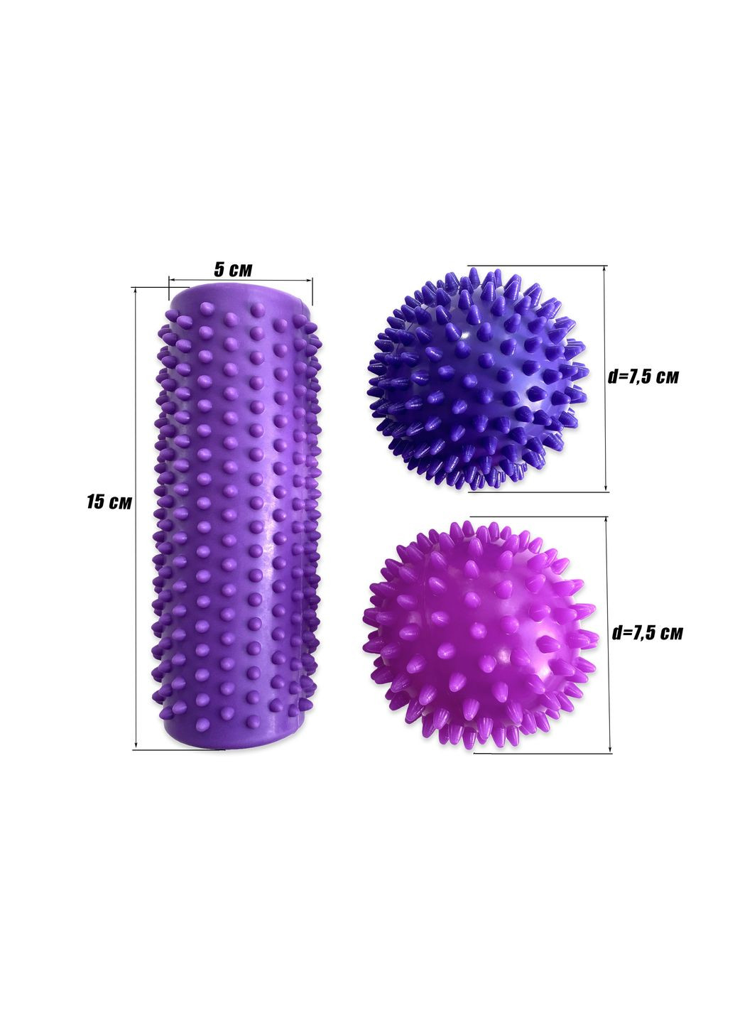 Набір для масажу та МФР PVC Set-2 у сумочці EasyFit (345713051)