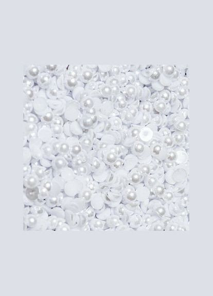 Полубусины перламутровые, пластик, 4 мм, белые, 5 гр No Brand (341731383)