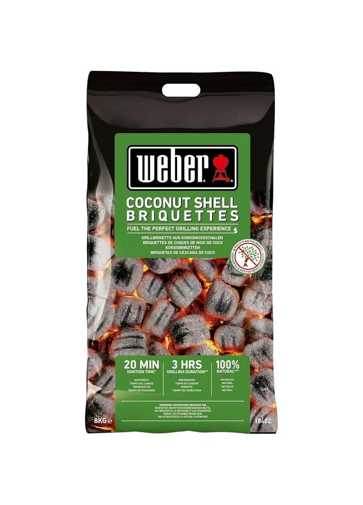 Брикети кокосові 8 кг 18402 Weber (358060075)