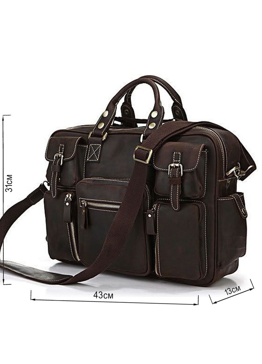 Сумка мужская 14052 Коричневая. Vintage (329146771)