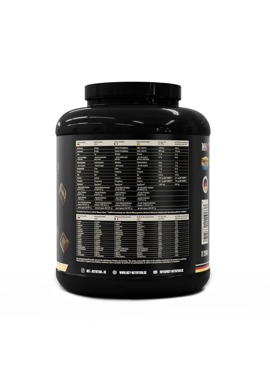 Концентрат сывороточного протеина Best Whey Protein+Enzyme шоколад 2.01 кг MST (365436892)