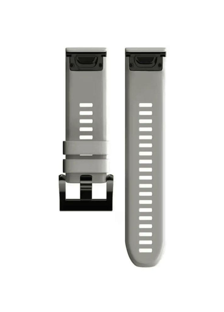 Силиконовый ремешок для часов Garmin Fenix 7 / Fenix 7 Pro / Fenix 8 47 mm / Fenix E - Grey Primo (333720376)