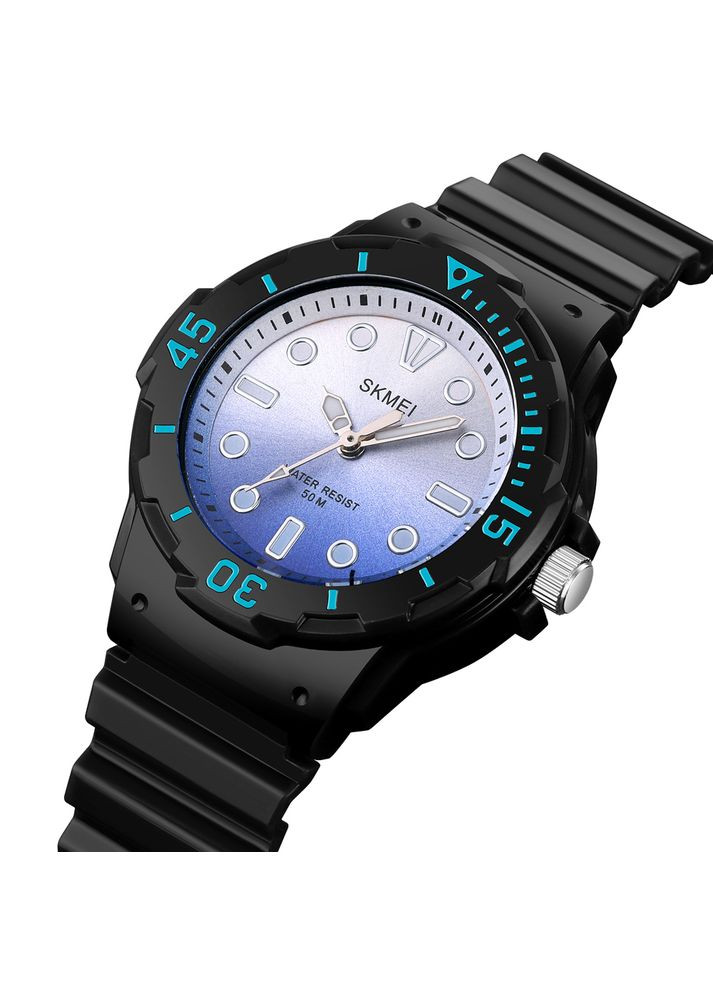 Часы 2012BKBU черные с синим для мальчиков спортивные кварцевые с водонепроницаемостью 50 м ProDobro (367264791)