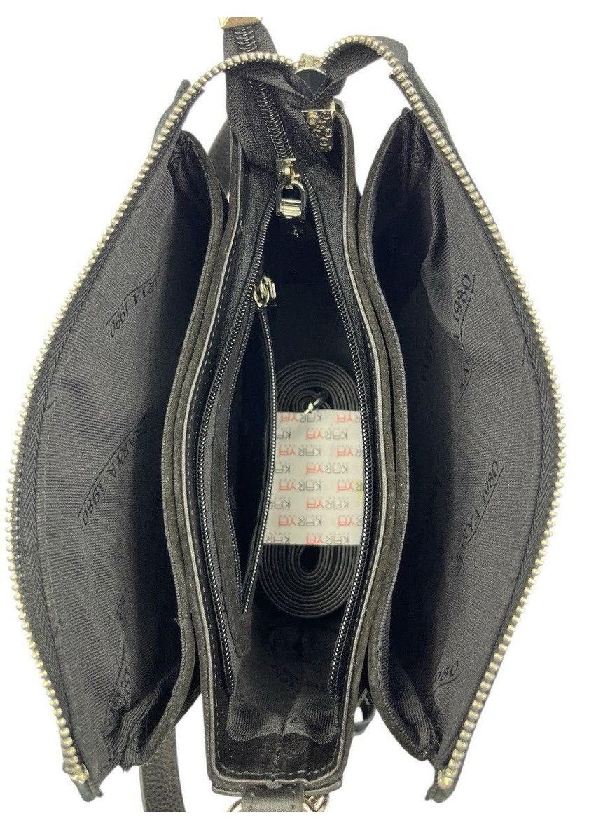 Женская сумка из натуральной замши черная 5069 Karya (368801414)