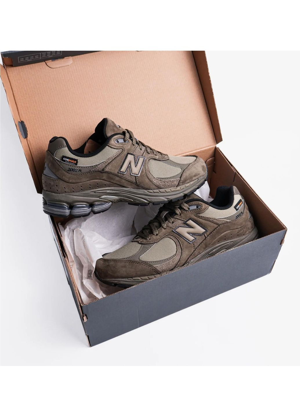 Коричневые демисезонные кроссовки мужские cordura 2002r (m2002rpk) New Balance