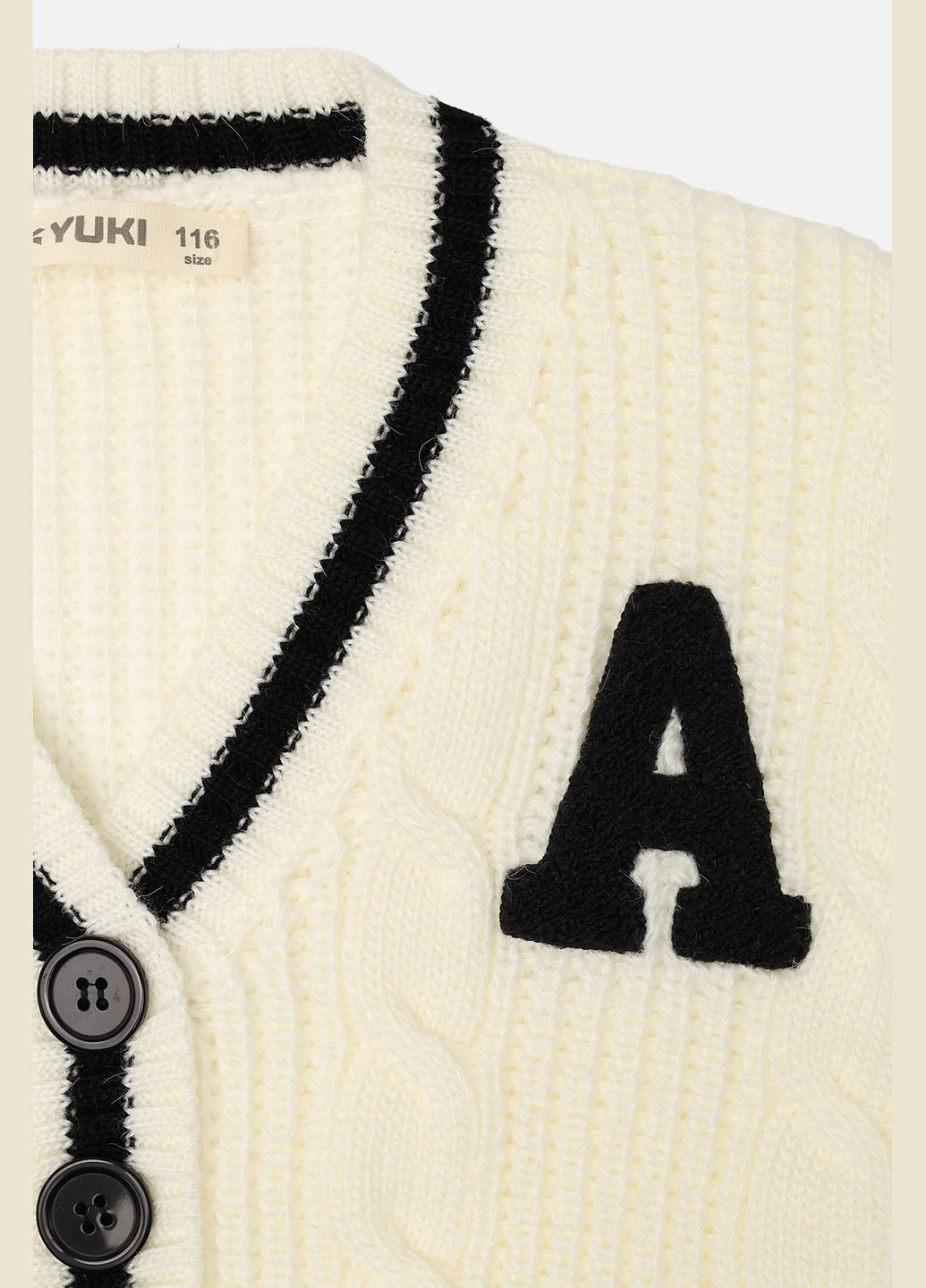 Кофта для дівчинки колір молочний CB-00281720 Yuki (341845776)