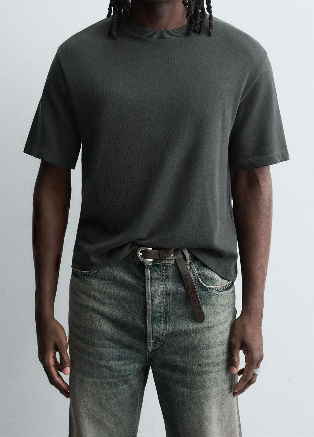 Графітова футболка Zara