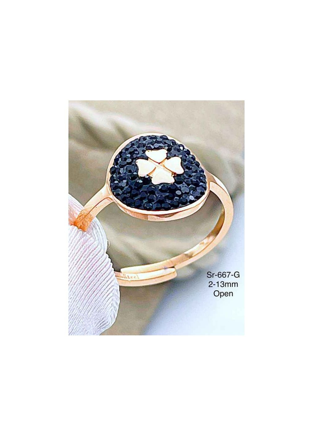 Каблучка Stainlees Steel 667-G р. Stainless Steel (346393581)