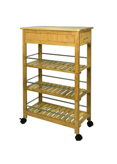 Сервировочный столик из дерева Тистеб сиена (ЭТК-002305) No Brand (327845592)