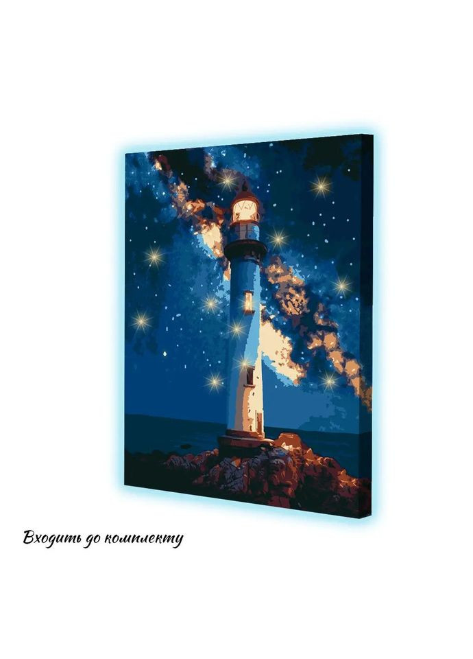Комплект картин за номерами номерам Морські вогні зі світлод. підсвіткою 2 шт 40х50 см ITR-113 Riviera Blanca (368765987)
