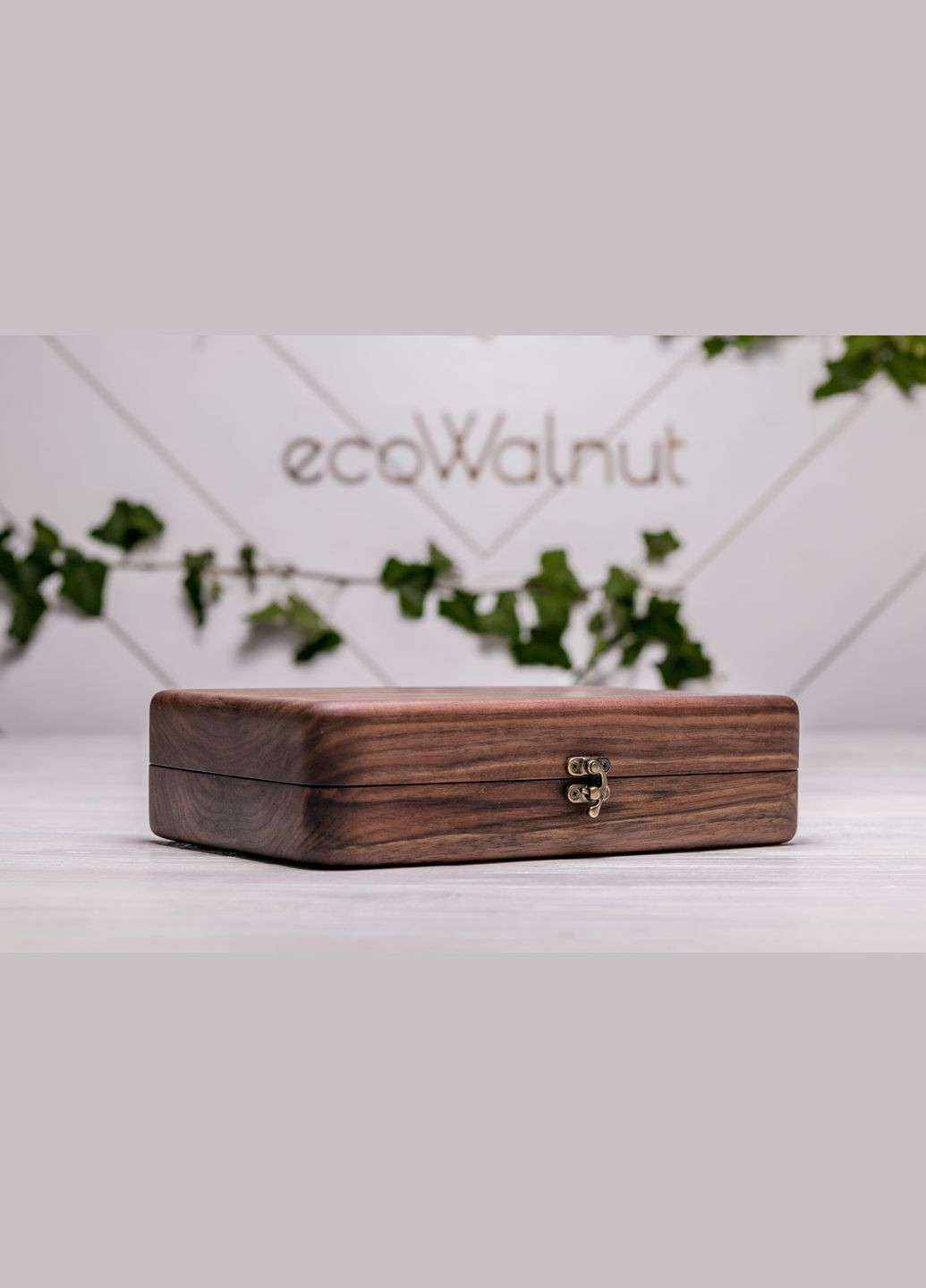 Цельная шкатулка для шести часов с персональным логотипом EcoWalnut (295443833)