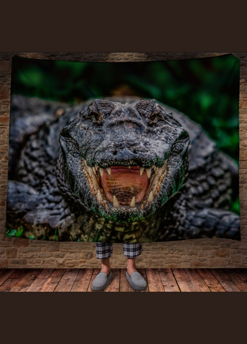 Плед с 3D принтом Улыбка Крокодила Перша Креативна мануфактура PERFECTUS Плед (301868861)