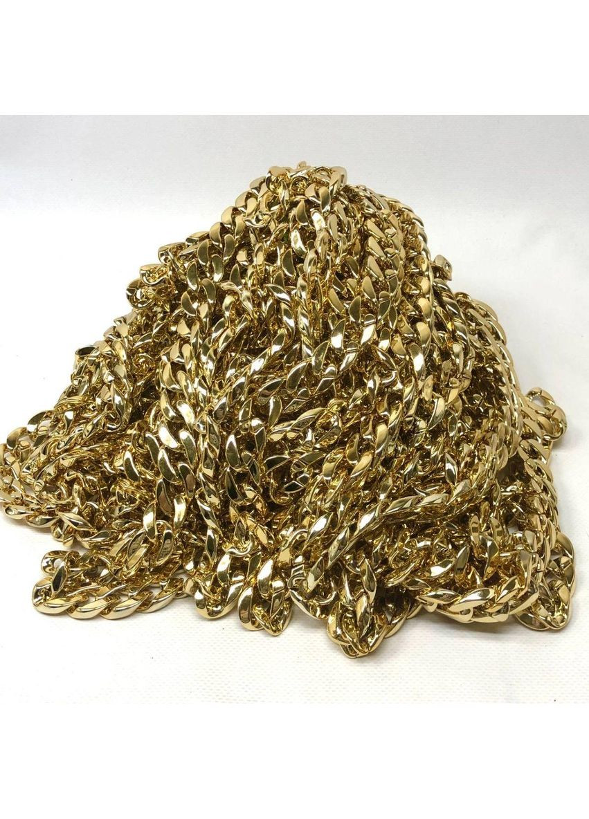 Цепь пластиковая декоративная 20х25 мм C-44 - лимонное золото. Plus-plus (360891069)