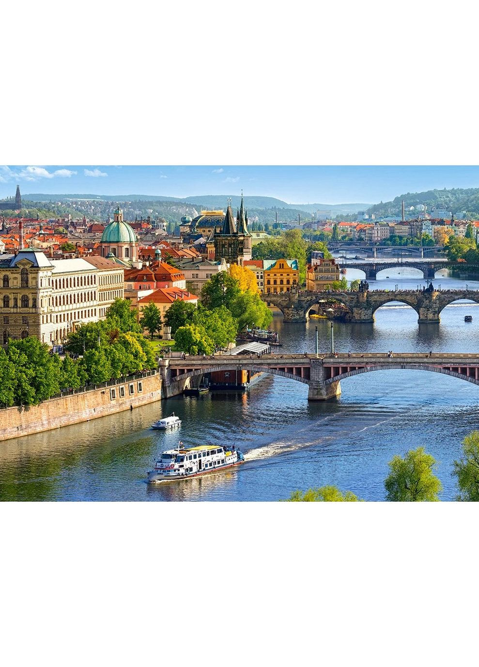 Пазл Вид на мосты в Праге 500 деталей Castorland (369798274)