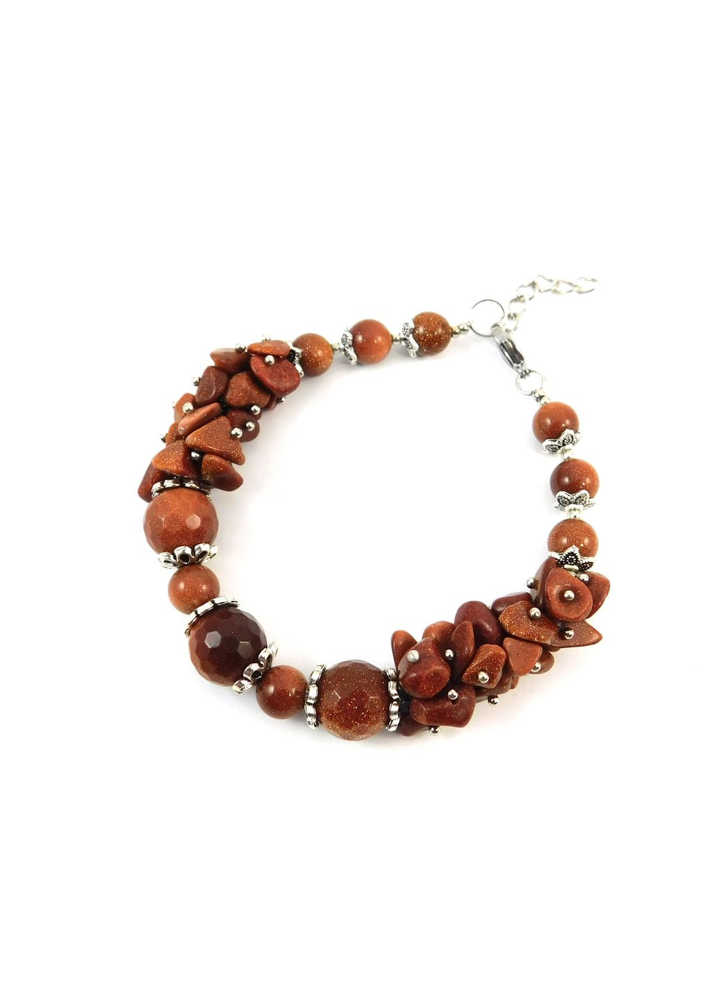 Браслет "Мон блан" Авантюрин 19 Fursa fashion (322315145)