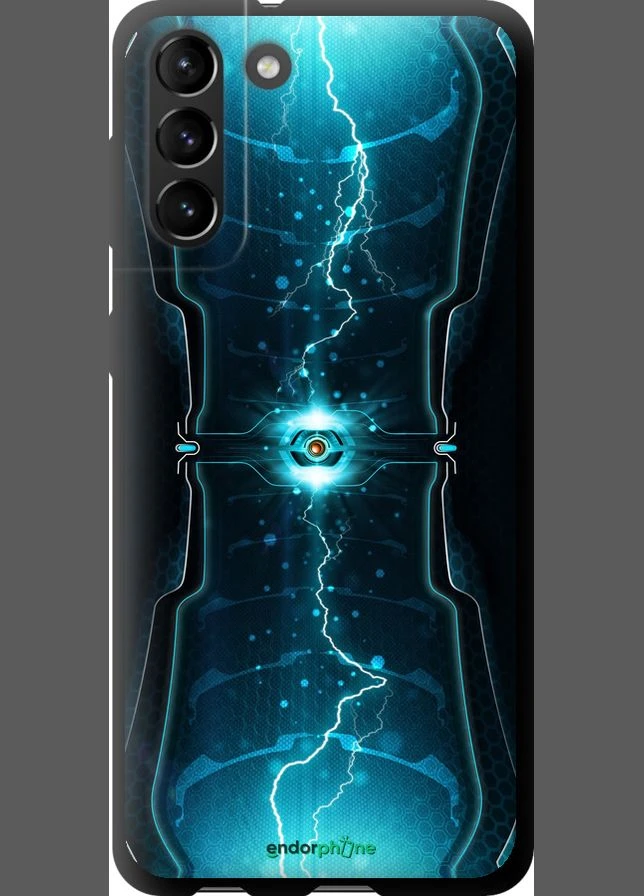 Чехол на Samsung Galaxy S21 Plus Молнии в цилиндре "120b-2115-70447" Endorphone (366376385)