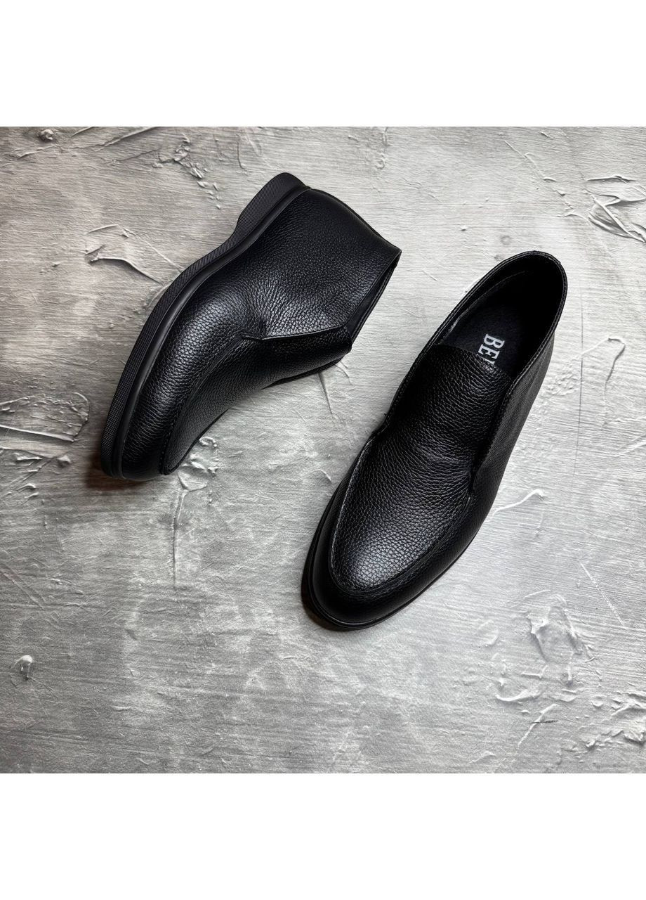 Черевики зимові шкіряні на байці No Brand (372833253)